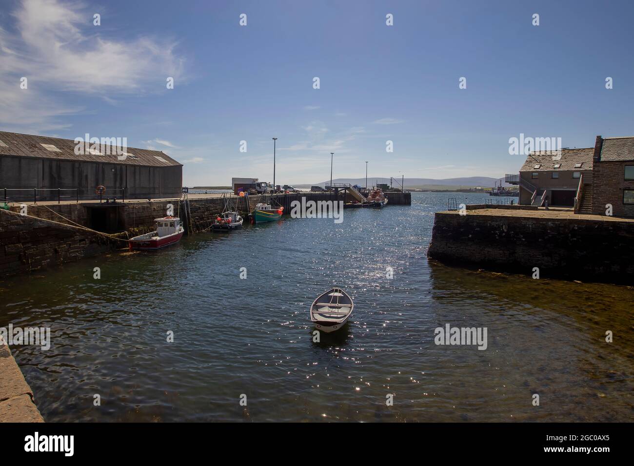 The harbour at Stromness in Orkney, Scotland, UK Stock Photo