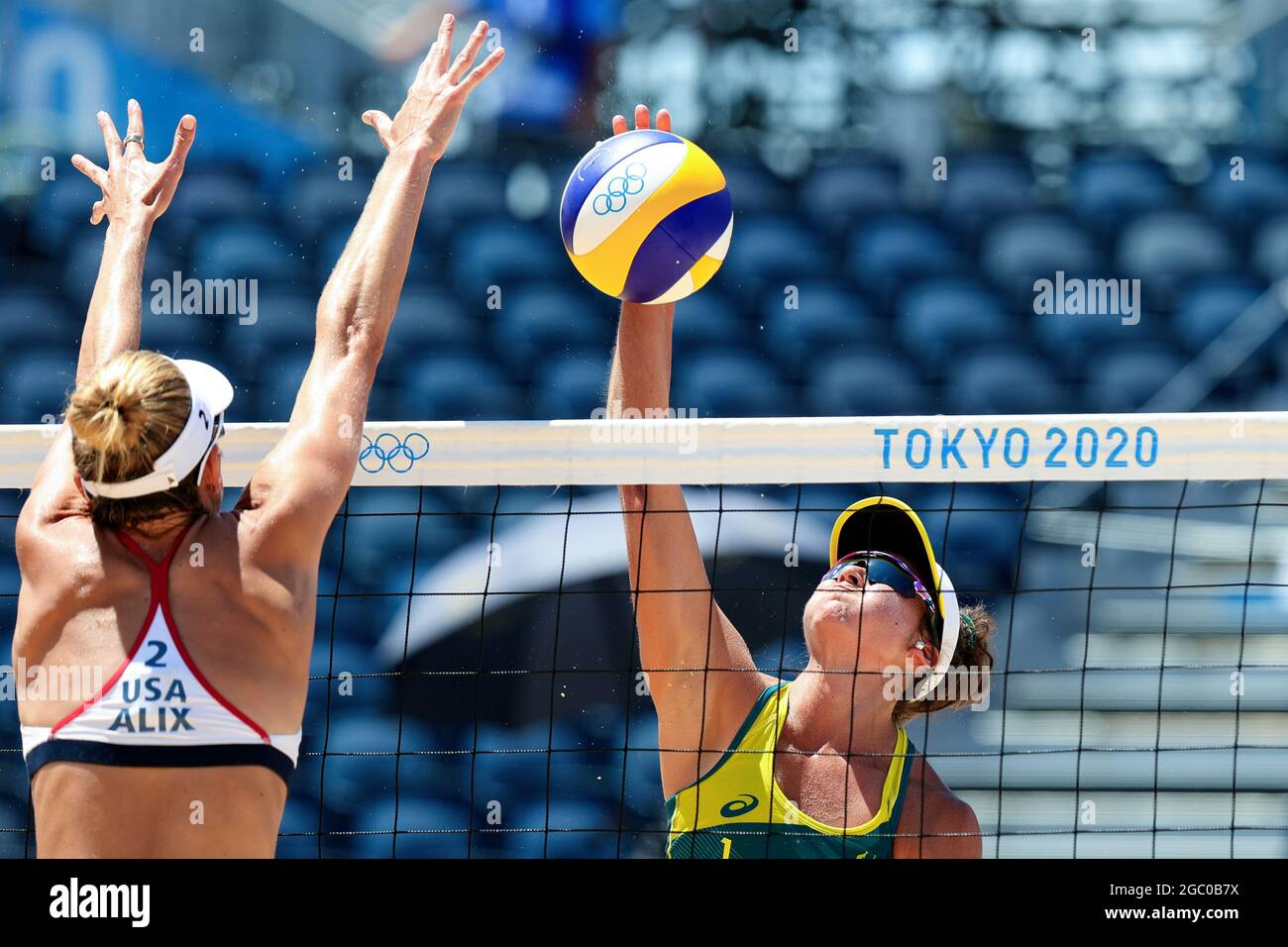 Tokyo Japan 6 August 2021 Mariafe Artacho Del Solar Of Team Australia Spikes The Ball 