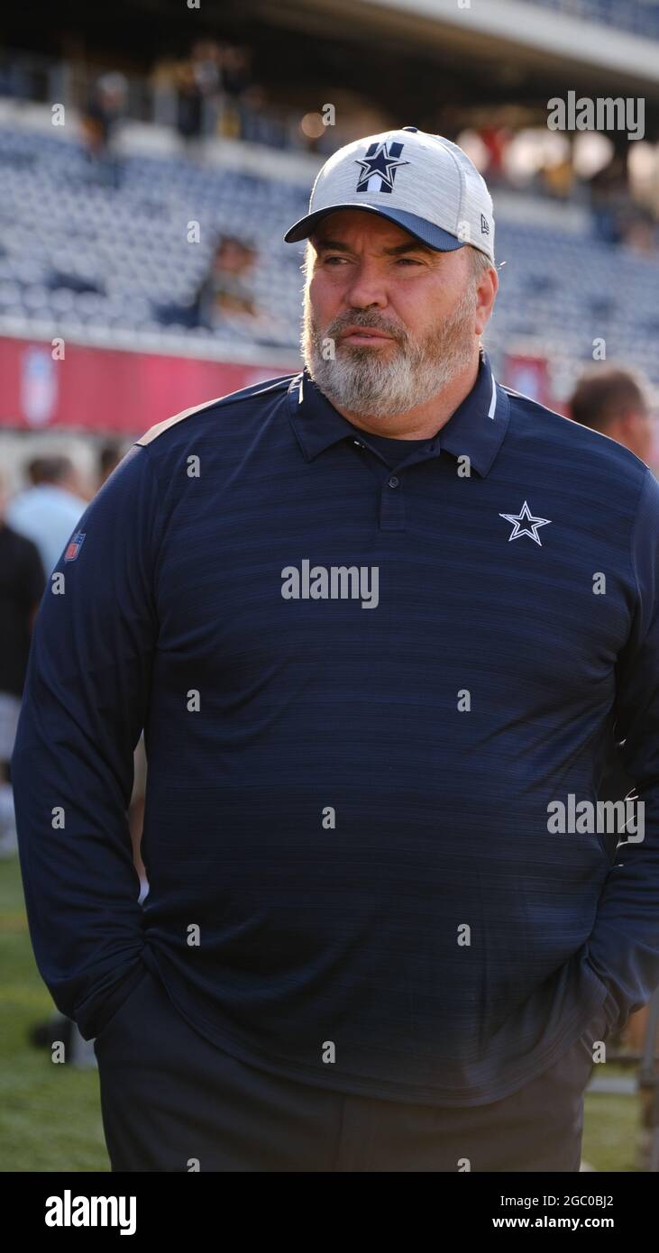 August 5th, 2021: Head Coach Mike McCarthy during the Pittsburgh Steelers vs Dallas Cowboys game