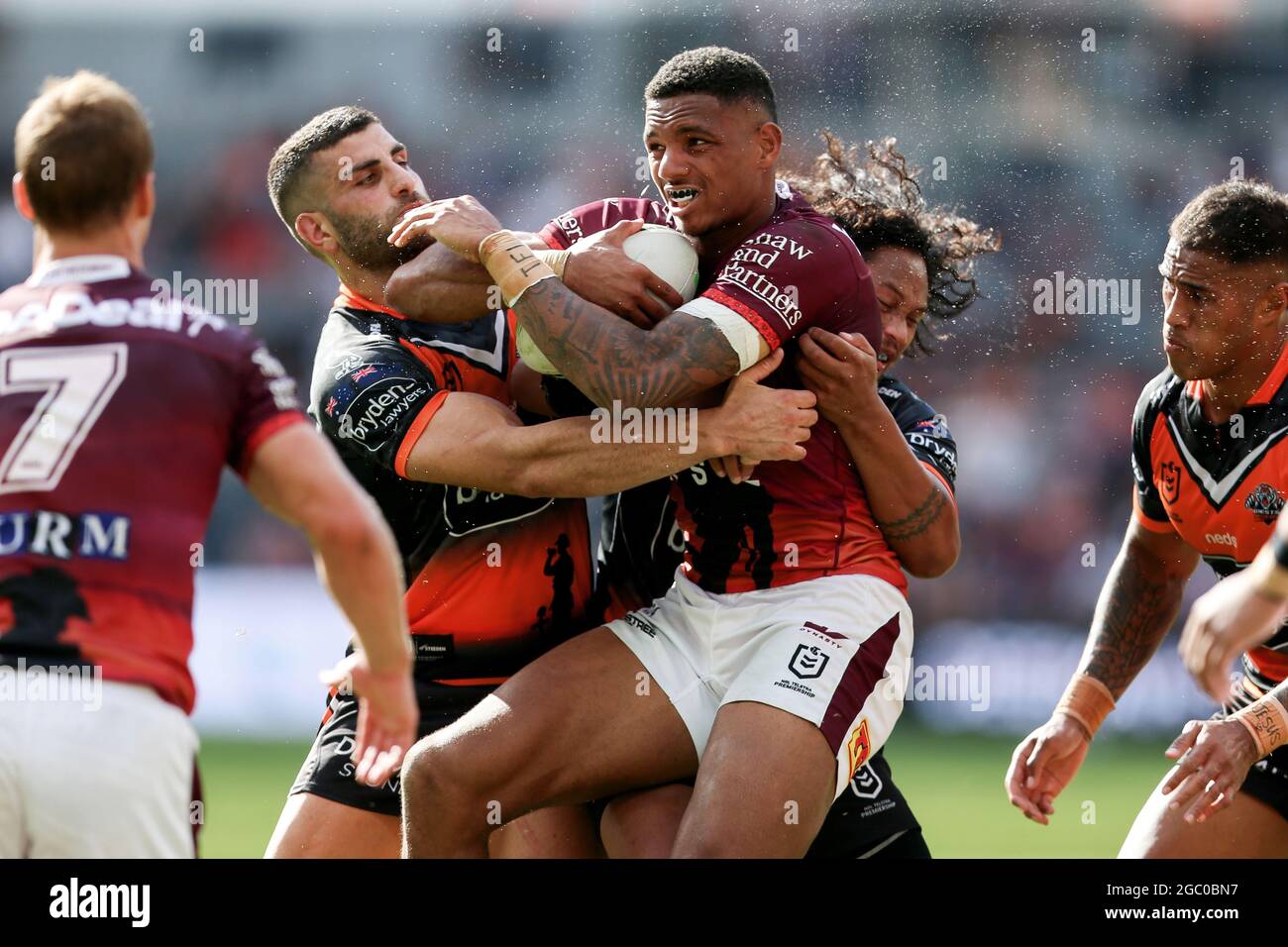 Sydney Australia April 25 Jason Saab Of The Sea Eagles During The Round Seven Nrl Match Between The West Tigers And Manly Sea Eagles At Bankwest Stadium On April 25 2021