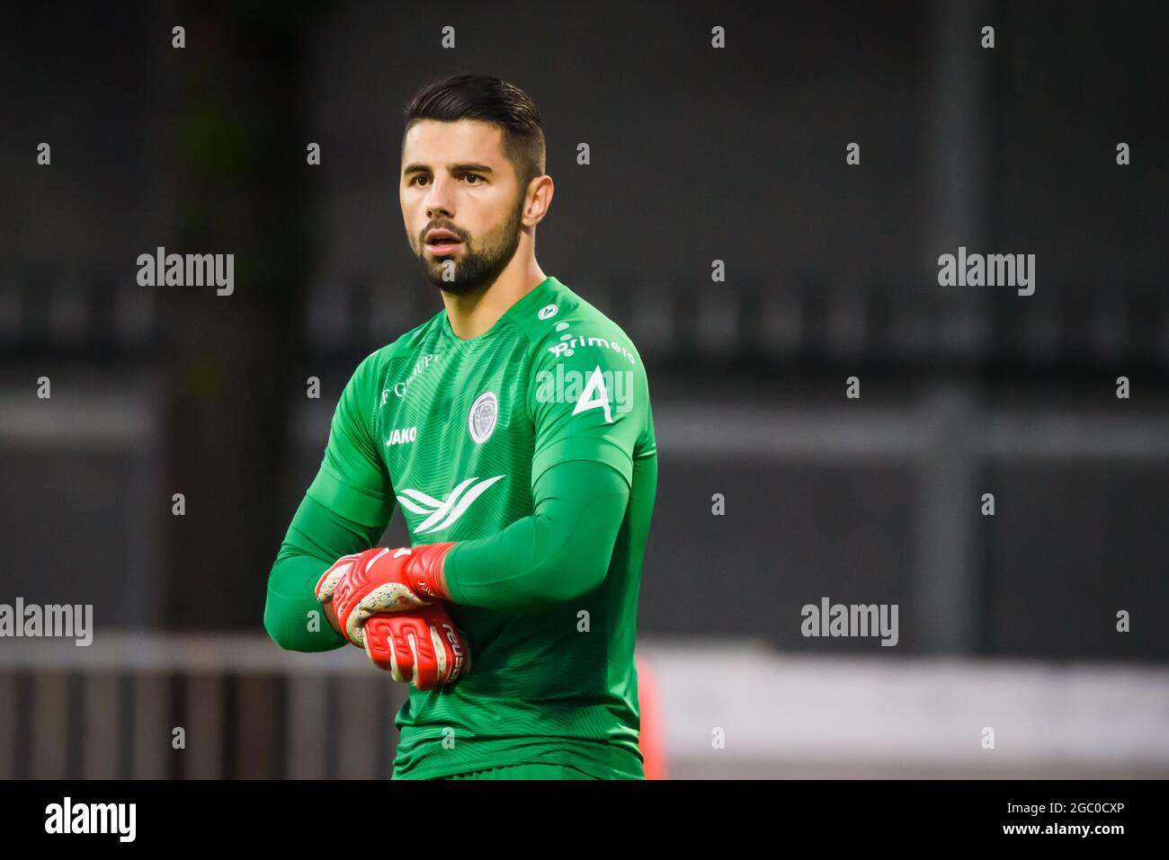 BUDAPEST, HUNGARY - JULY 24: Davide Lanzafame of Ferencvarosi TC #10  celebrates his goal among Tokmac Chol Nguen of Ferencvarosi TC #93, Ihor  Kharatin of Ferencvarosi TC (l2), Gergo Lovrencsics of Ferencvarosi