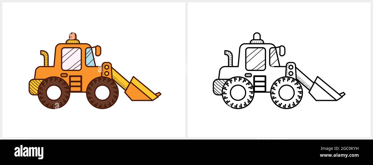 Tractor Digger Coloring Pages - Get Coloring Pages