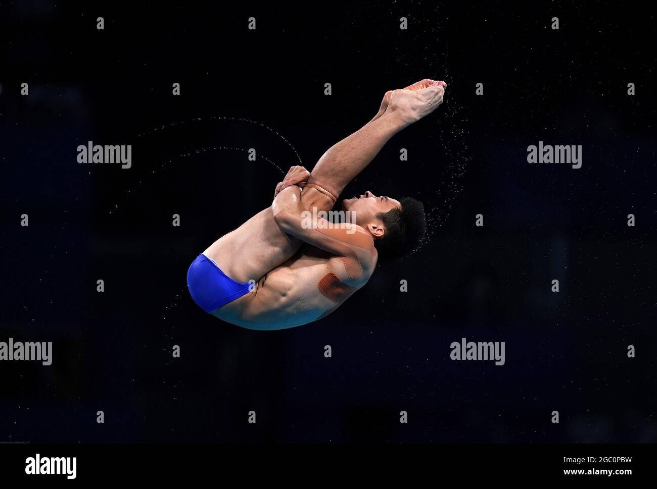 Yuan Cao of China during the Men's 10m Platform Preliminary at the ...