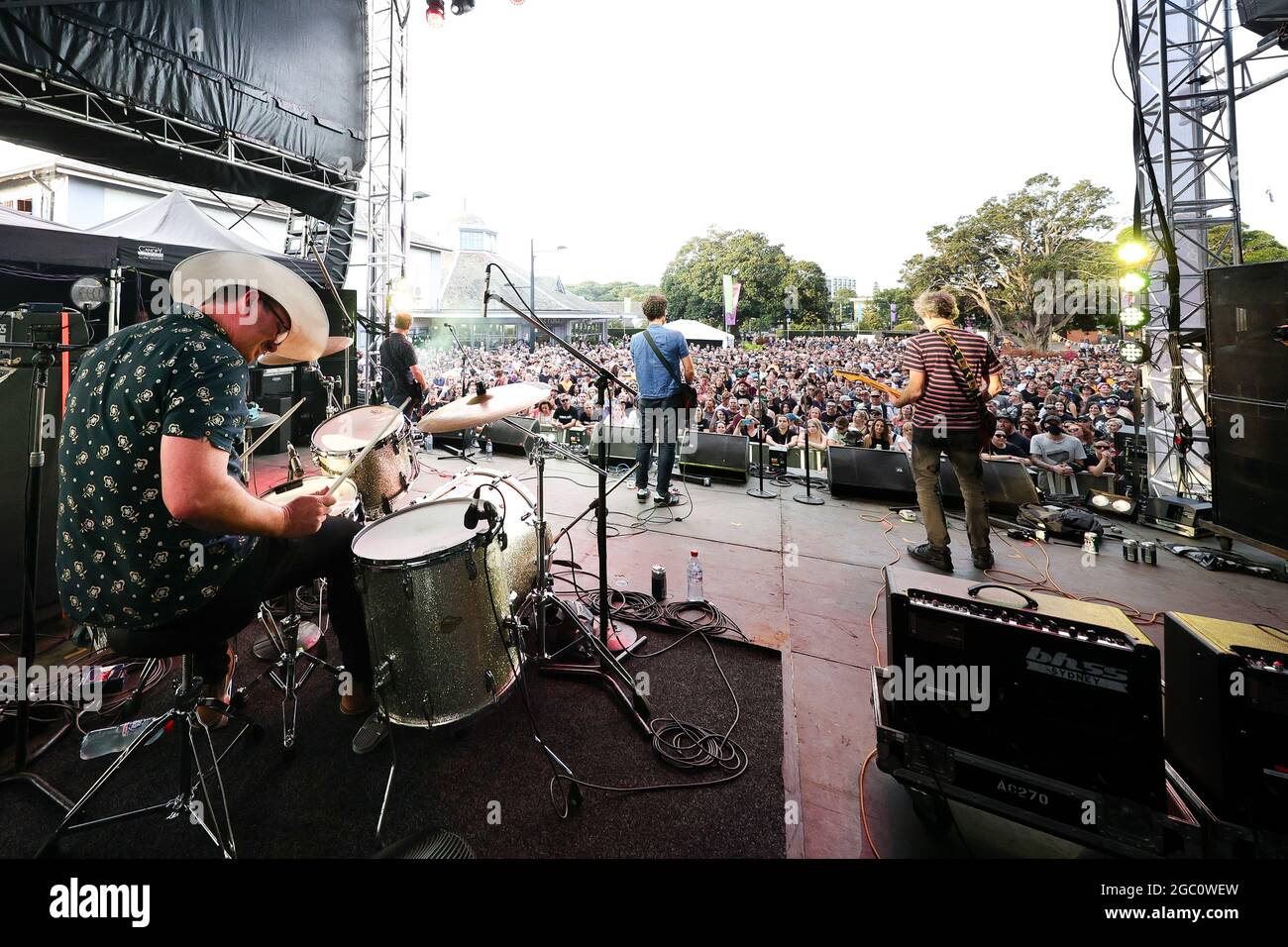 Custard at the 2021 Spring Loaded Festival . Credit: Pete Dovgan/Speed ...