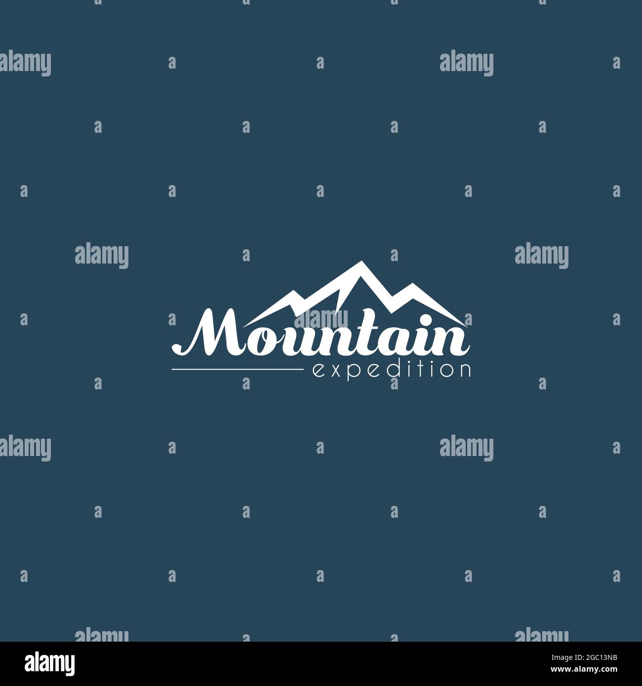mountain logo design Stock Photo