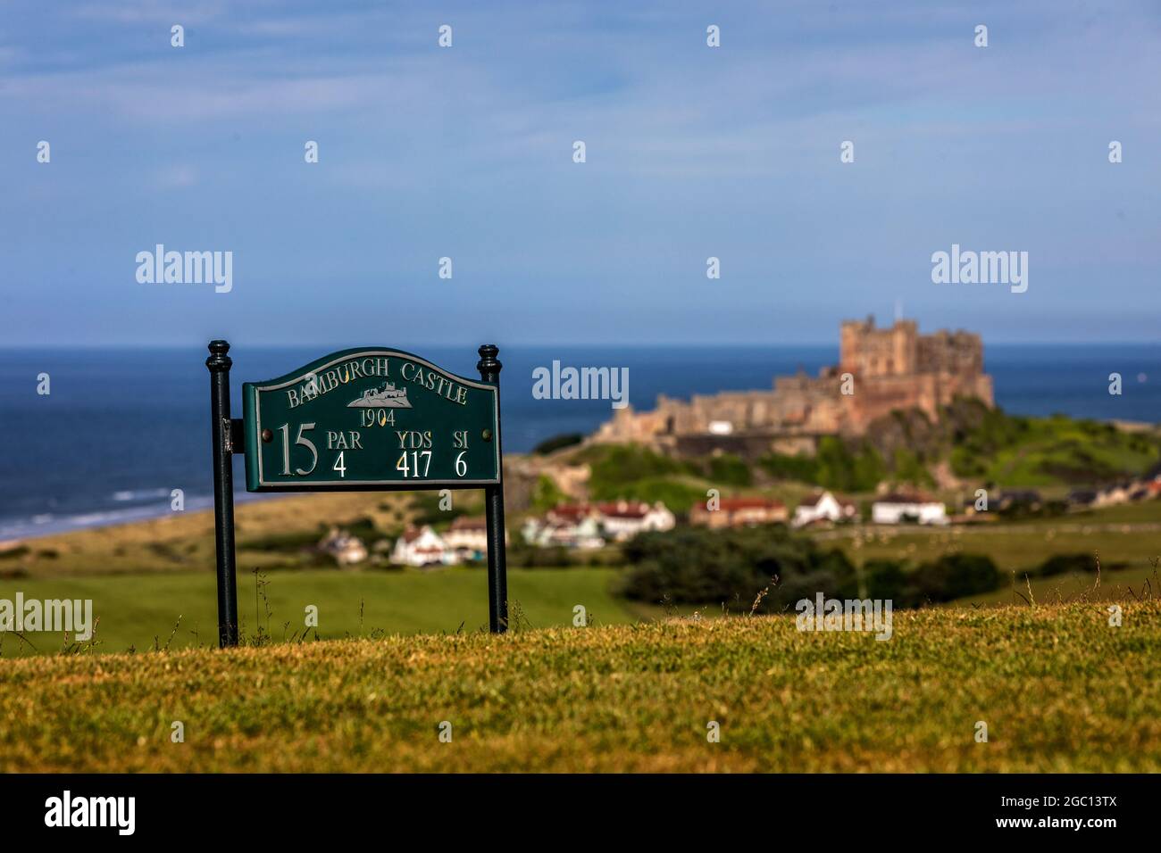 Bamburgh Castle Golf Course Stock Photo Alamy Bamburgh Castle Golf Course Stock Photo Alamy