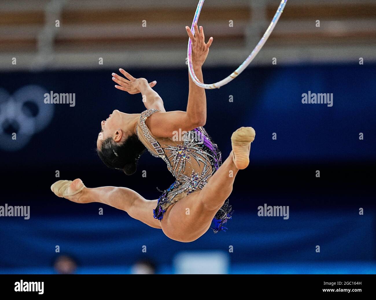 Tokyo, Japan. August 6, 2021 Linoy Ashram during Rhythmic Gymnastics