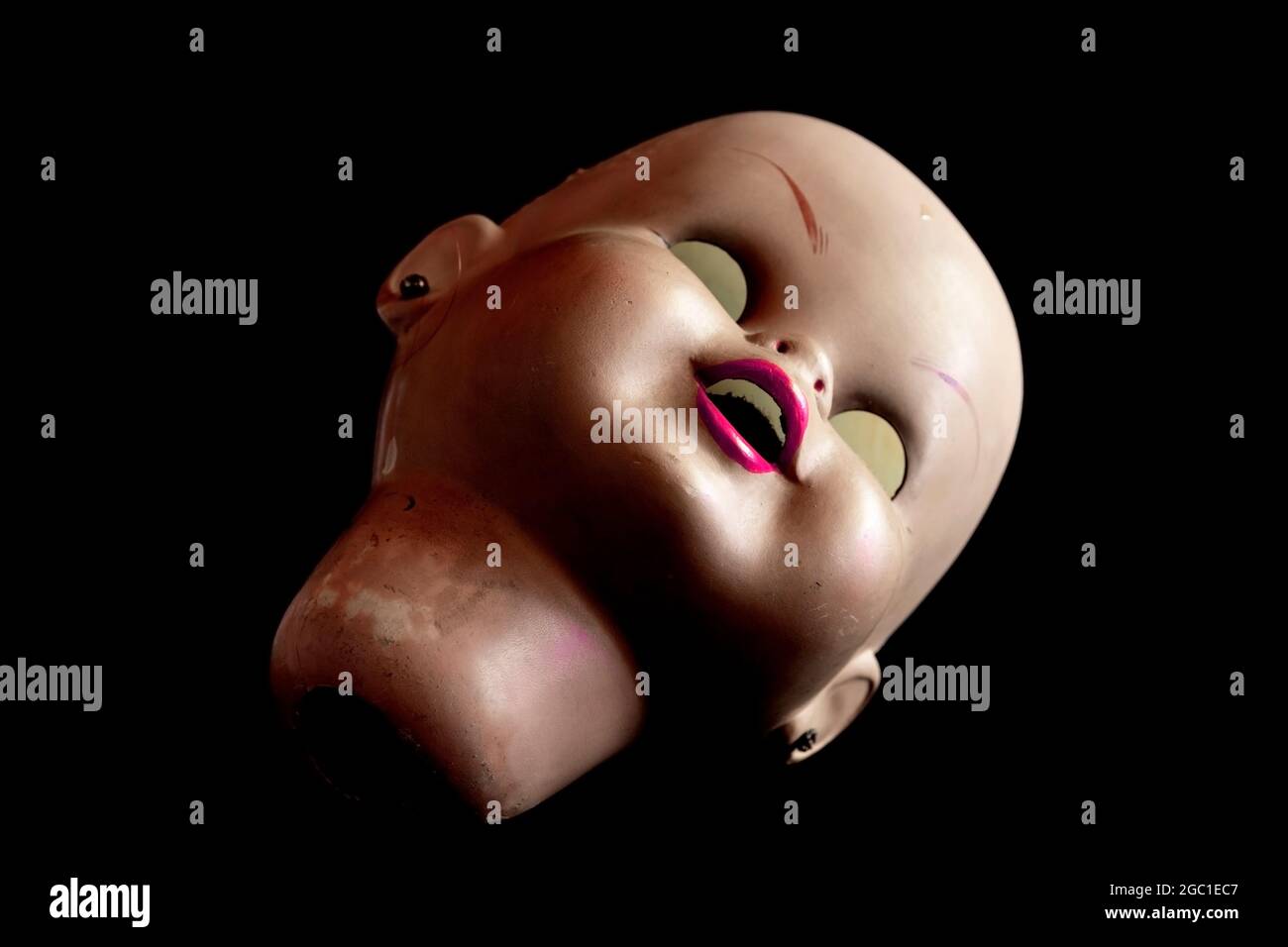 Female Dummy Scary Face, Partially Isolated Stock Photo, Picture and  Royalty Free Image. Image 16318378.