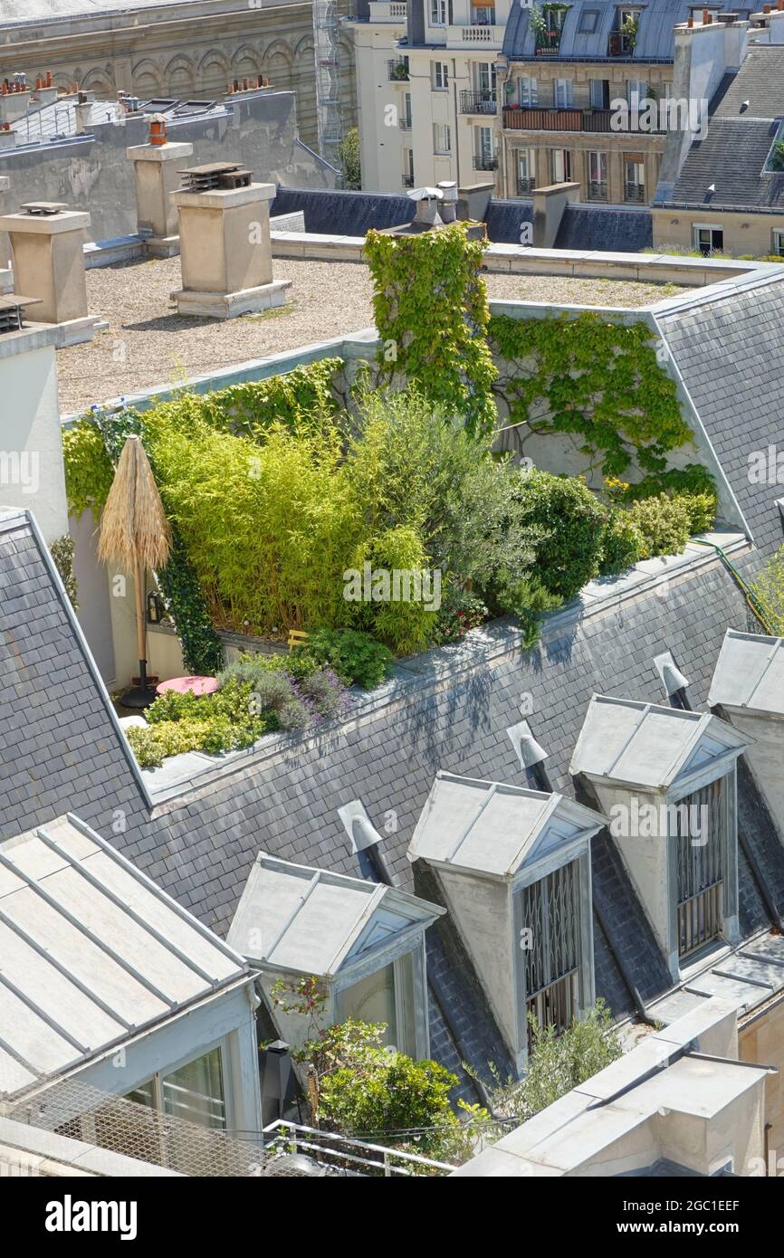 Paris, Dachgarten im Marais // Paris, Rooftop Terrace in Marais Quarter