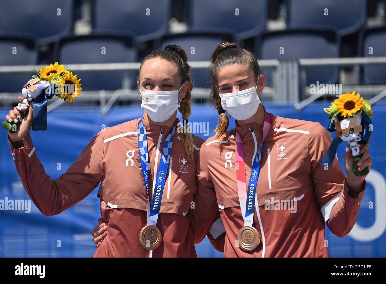 Tokyo, Japan. August 6th 2021 Award ceremony, victory ceremony, Anouk