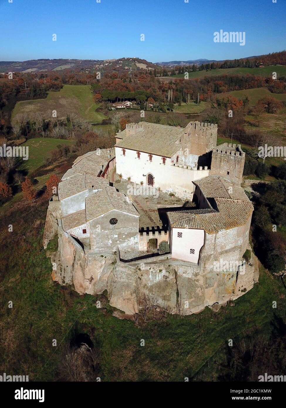 Italy, Lazio region, Magliano Sabina, Gallese, Rocchette castle. Photo ©  Lorenzo Fiorani/Sintesi/Alamy Stock Photo Stock Photo - Alamy