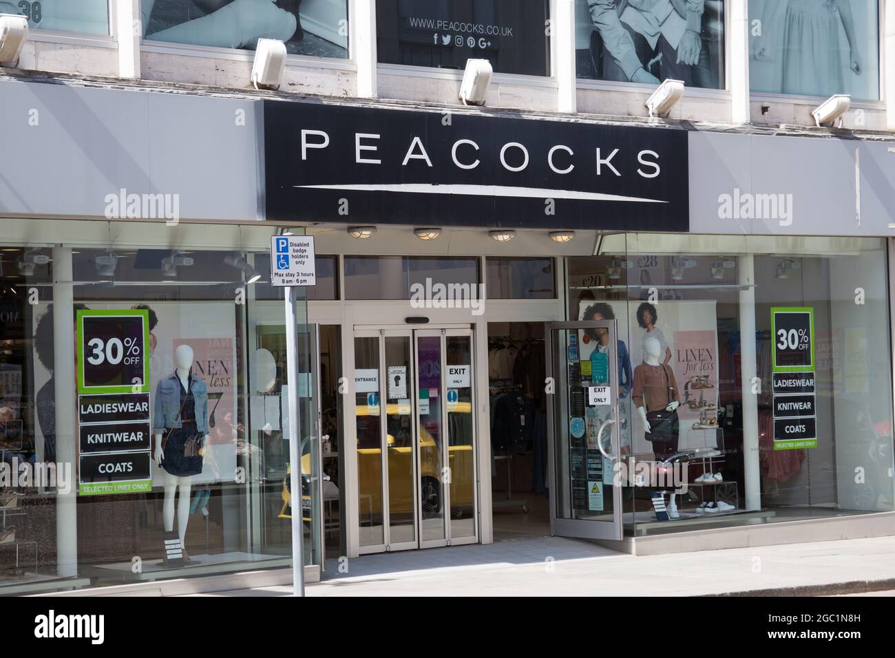 The Peacocks clothing store in Gloucester in the UK Stock Photo