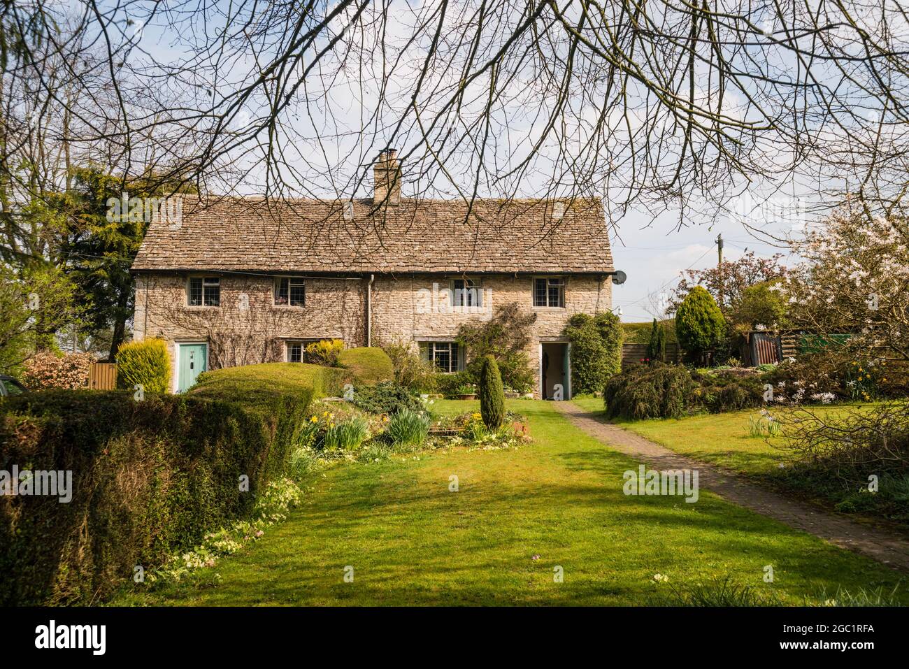 Cotswold village of Beverston, Gloucestershire, UK Stock Photo - Alamy