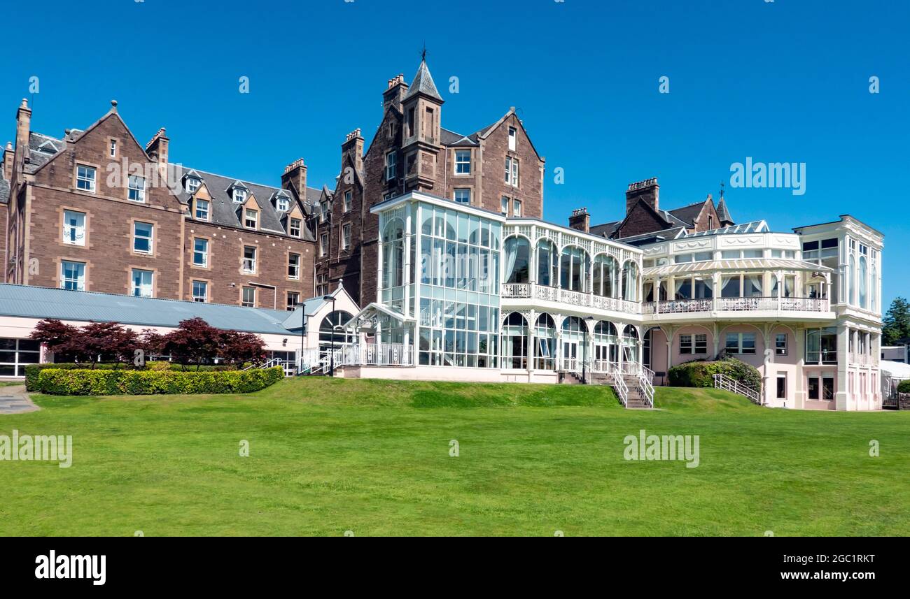 View of Crieff Hydro frontage in Crieff Prrthshire Scotland UK Stock Photo