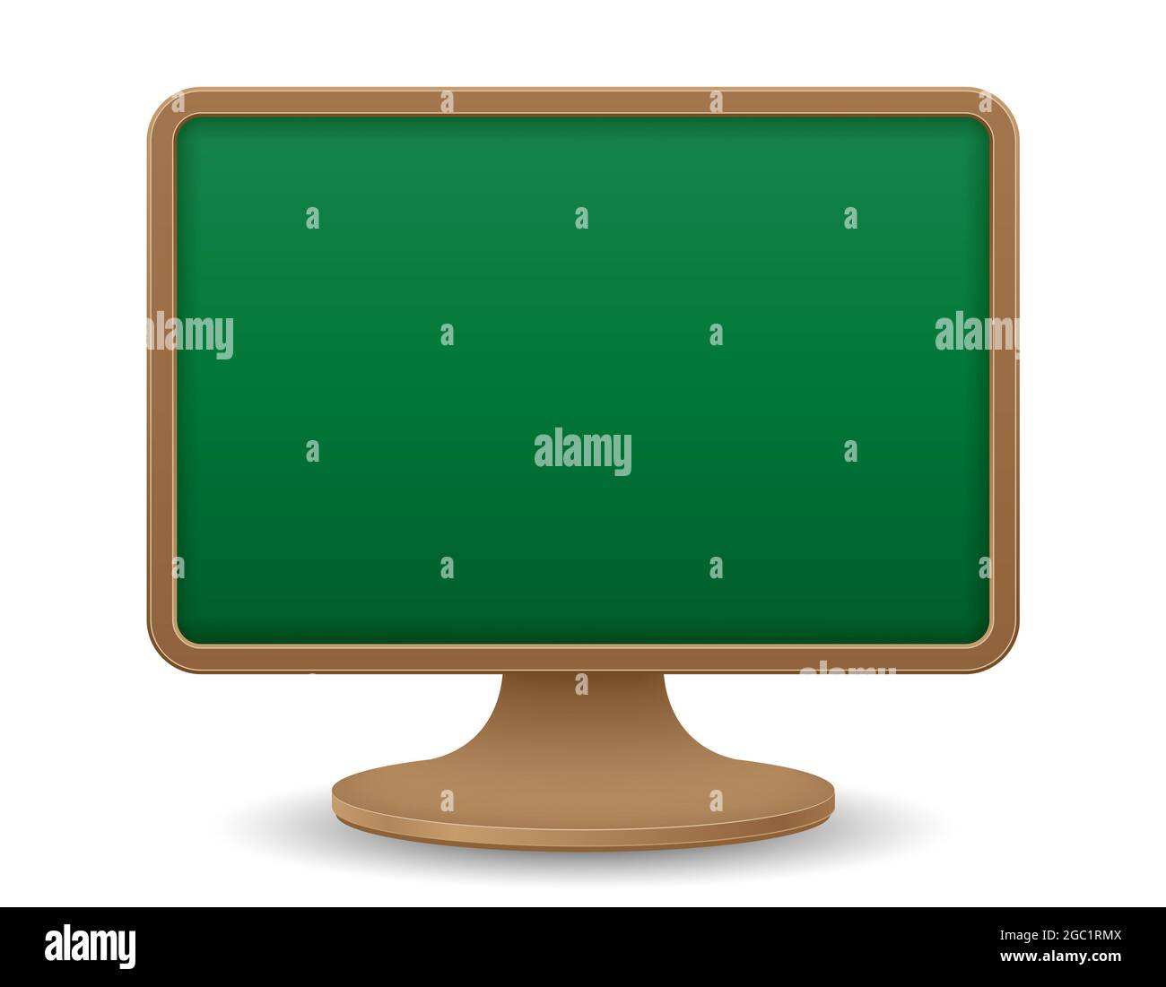 school blackboard monitor screen education concept vector illustration