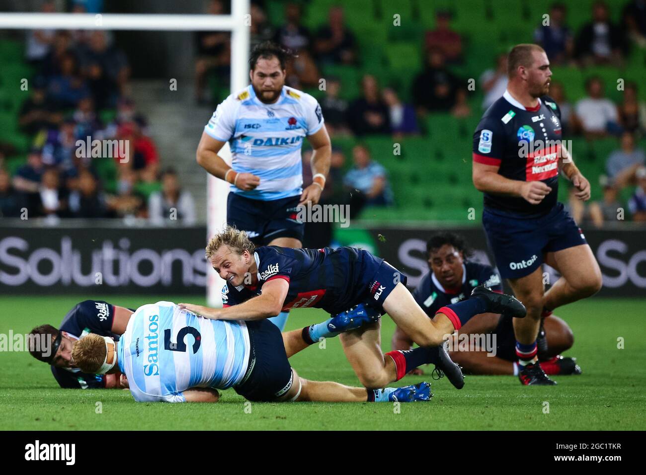 MELBOURNE, AUSTRALIA - MARCH 19: Joe Powell of the Melbourne Rebels during the round 5 Super Rugby match between the Melbourne Rebels and NSW Waratahs at AAMI Park on March 19, 2021 in Melbourne, Australia.  Credit: Dave Hewison/Speed Media/Alamy Live News Stock Photo