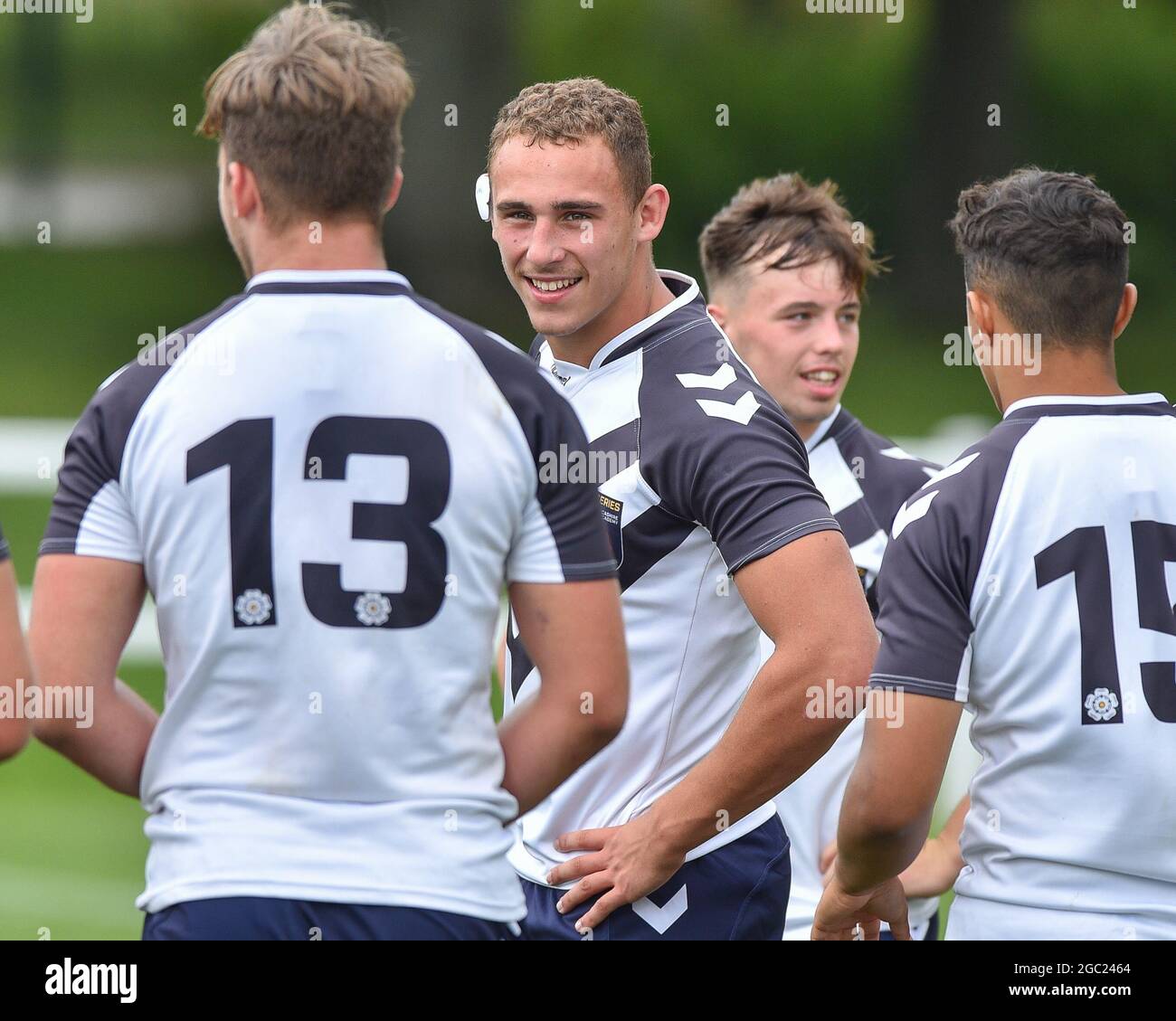 Leeds, England - 4 August 2021 - Isaac Shaw (Wakefield Trinity) of Yorkshire Academy during the Rugby League Roses Academy Match Yorkshire Academy vs Lancashire Academy at Weetwood Hall, Leeds, UK  Dean Williams Stock Photo