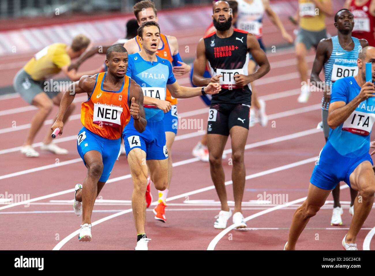 Tokyo, Japan. 06th Aug, 2021. TOKYO, JAPAN - AUGUST 6: competing on Men's Long Jump - Qualification during the Tokyo 2020 Olympic Games at the Olympic Stadium on August 6, 2021 in Tokyo, Japan (Photo by Andy Astfalck/Orange Pictures) NOCNSF ATLETIEKUNIE Credit: Orange Pics BV/Alamy Live News Stock Photo