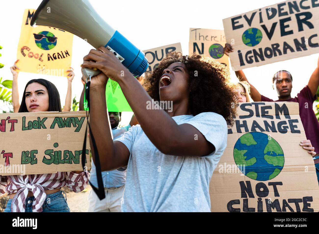 Manifestation activists people holding hi-res stock photography and ...