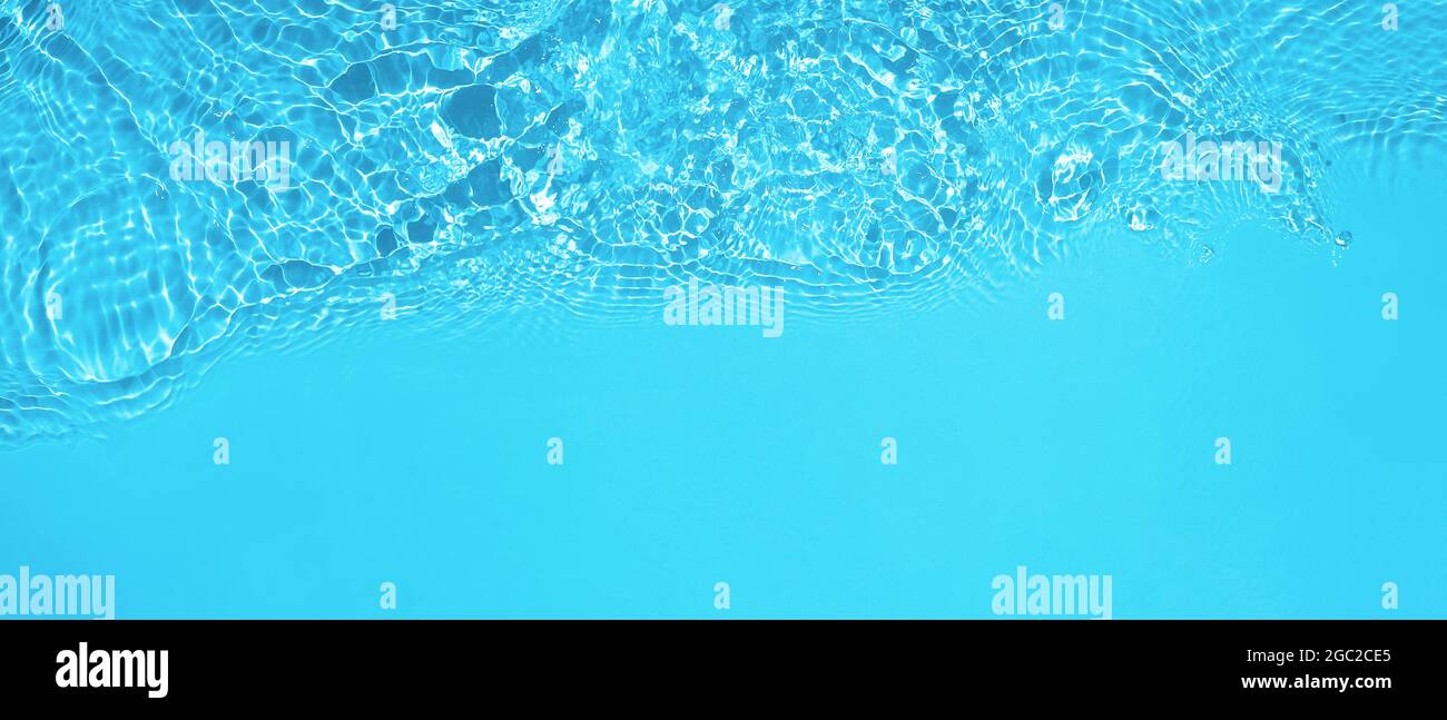 transparent blue colored clear calm water surface texture Stock Photo ...