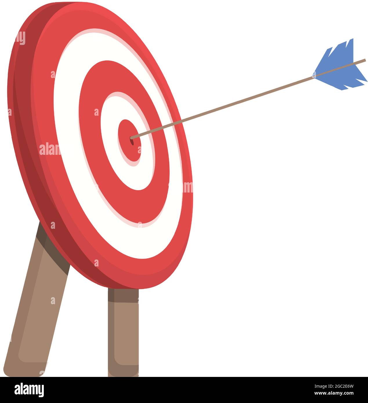 Bullseye shot icon cartoon vector. Archery target. Aim goal Stock Vector  Image & Art - Alamy