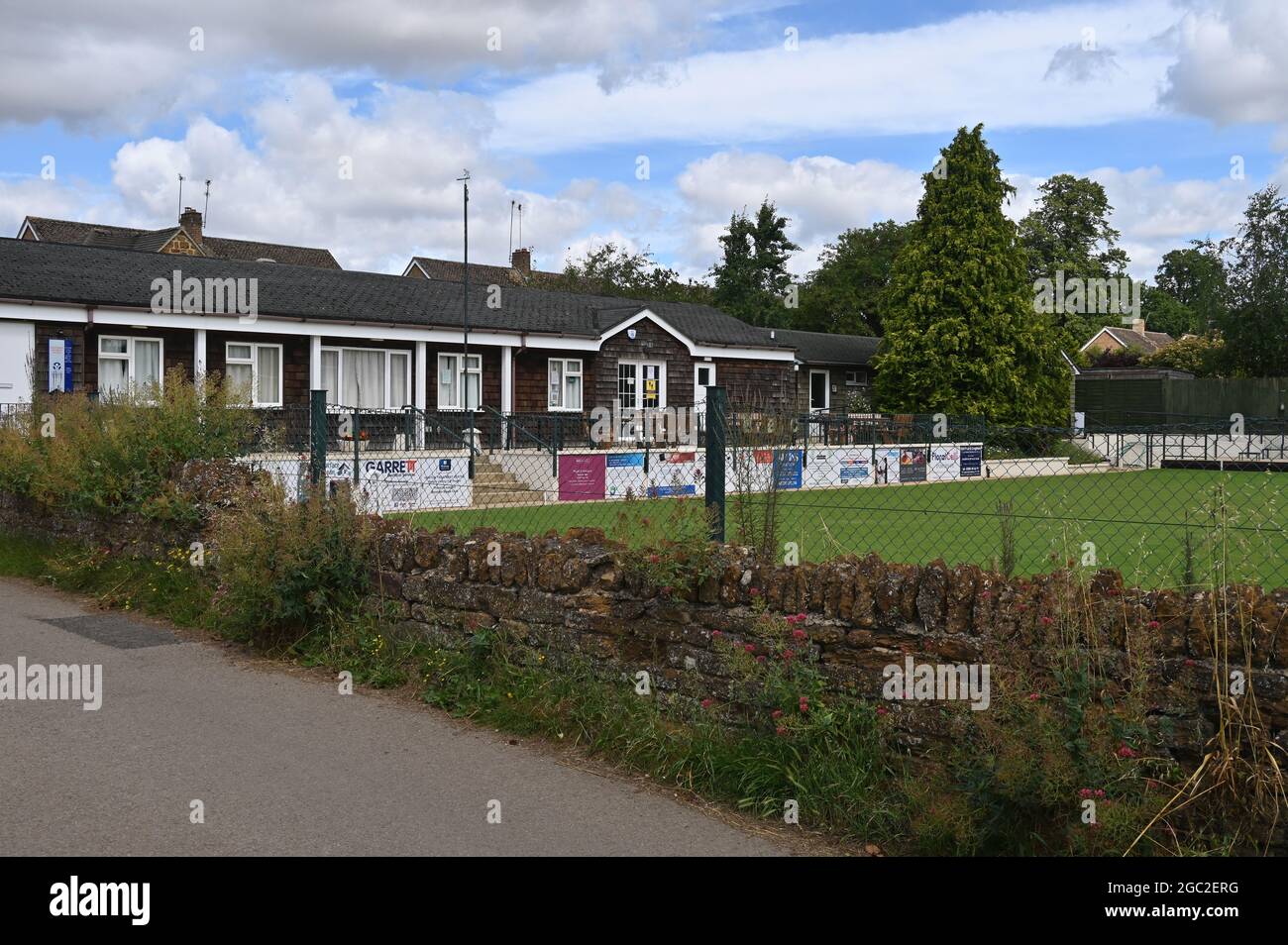 Bloxham Bowling Club in the north Oxfordshire village of the same name Stock Photo