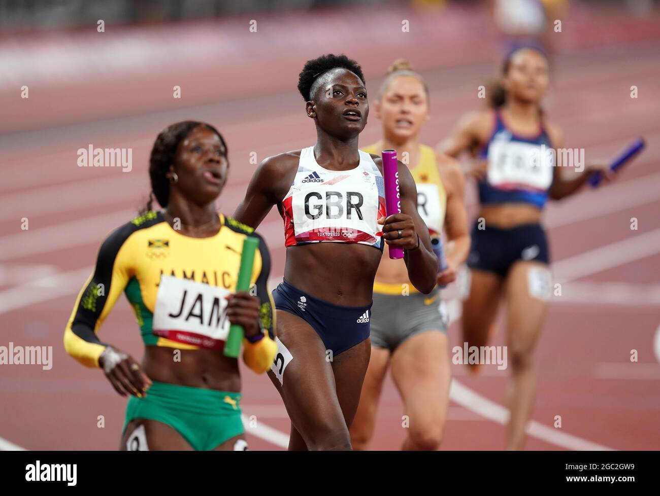 Great Britain s Daryll Neita After Running The Fourth Leg Of The Women great-britain-s-daryll-neita-after-running-the-fourth-leg-of-the-women