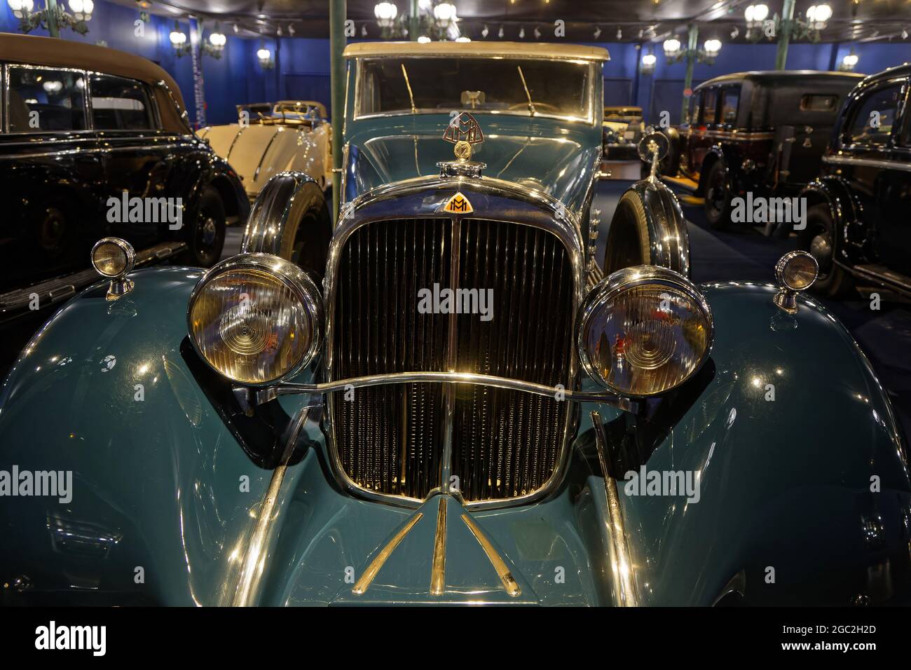 MULHOUSE, FRANCE, June 28, 2021 : Maybach. The Cité de l'automobile or Schlumpf Collection houses the world’s largest collection of cars with more of Stock Photo