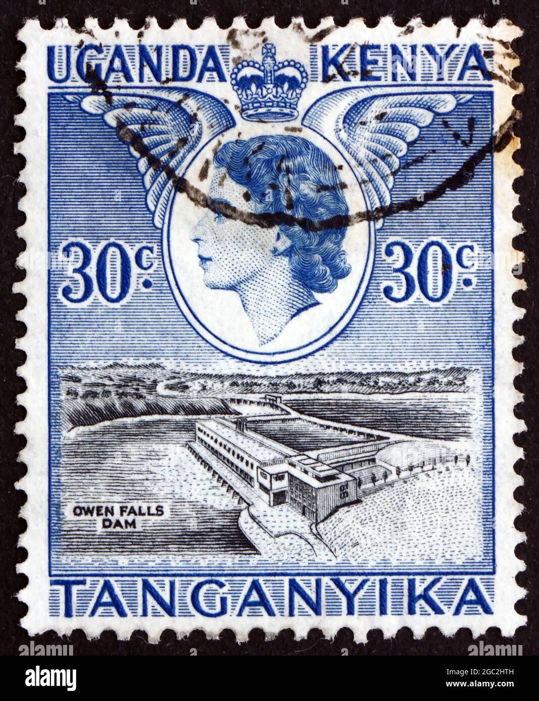 KENYA, UGANDA, TANZANIA CIRCA 1954 a stamp printed in the Kenya
