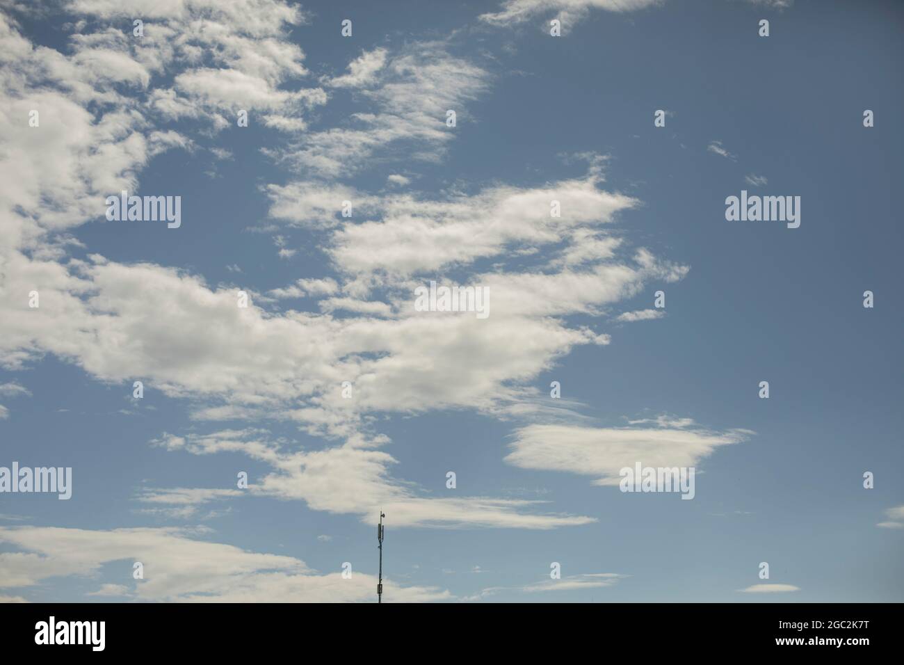 Clouds in the sky. Cloudy weather. Atmospheric front. Air changes Stock ...