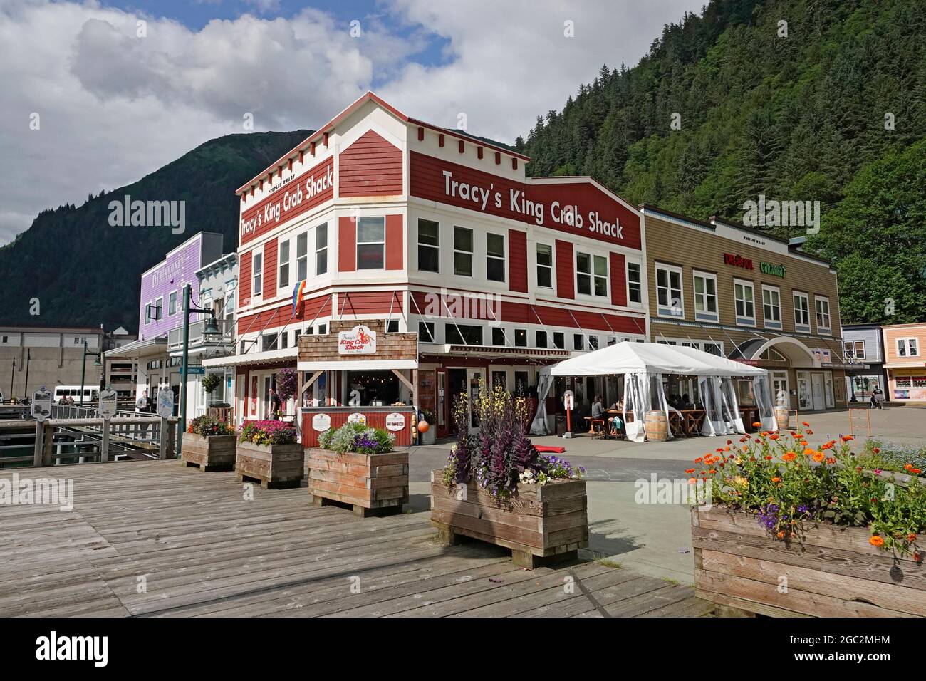 Juneau, Alaska, July 2021. A view of downtown Juneau, Alaska, along the