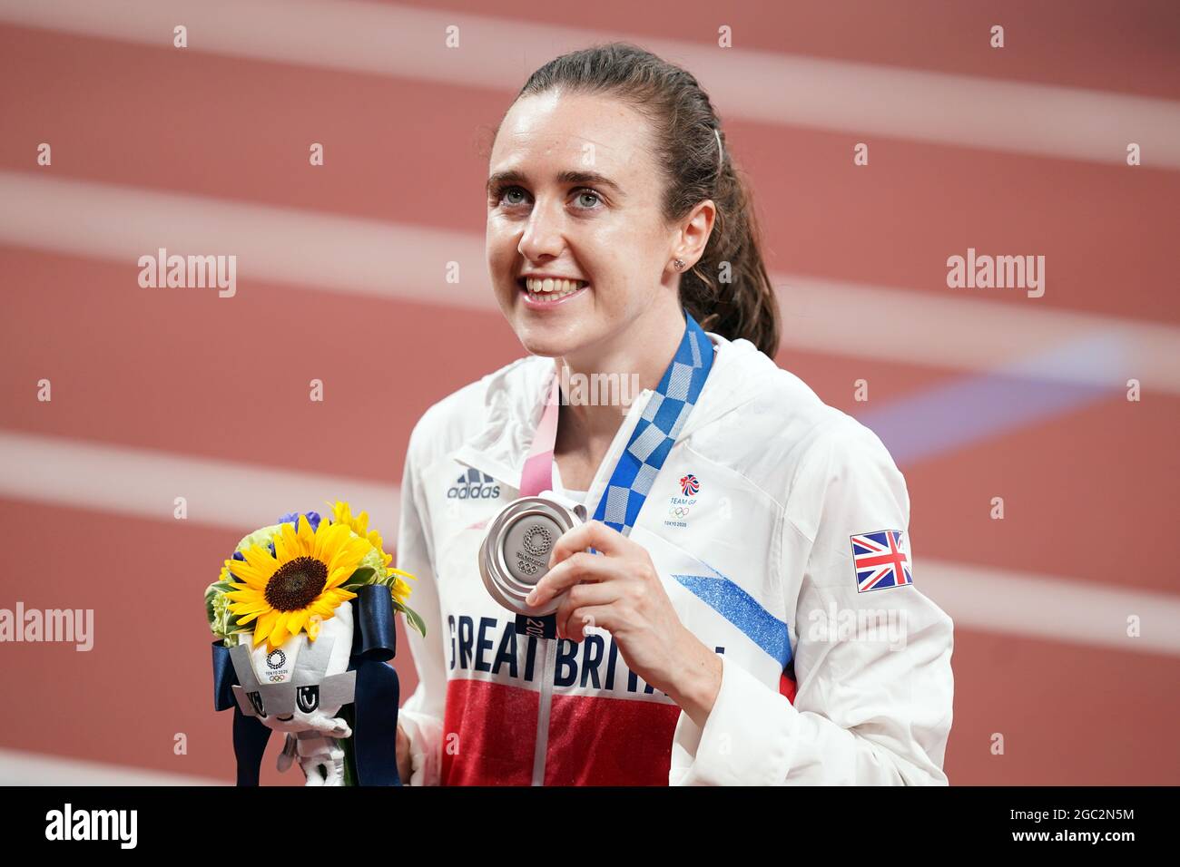 Great Britain s Laura Muir With The Silver Medal After The Women s great-britain-s-laura-muir-with-the-silver-medal-after-the-women-s