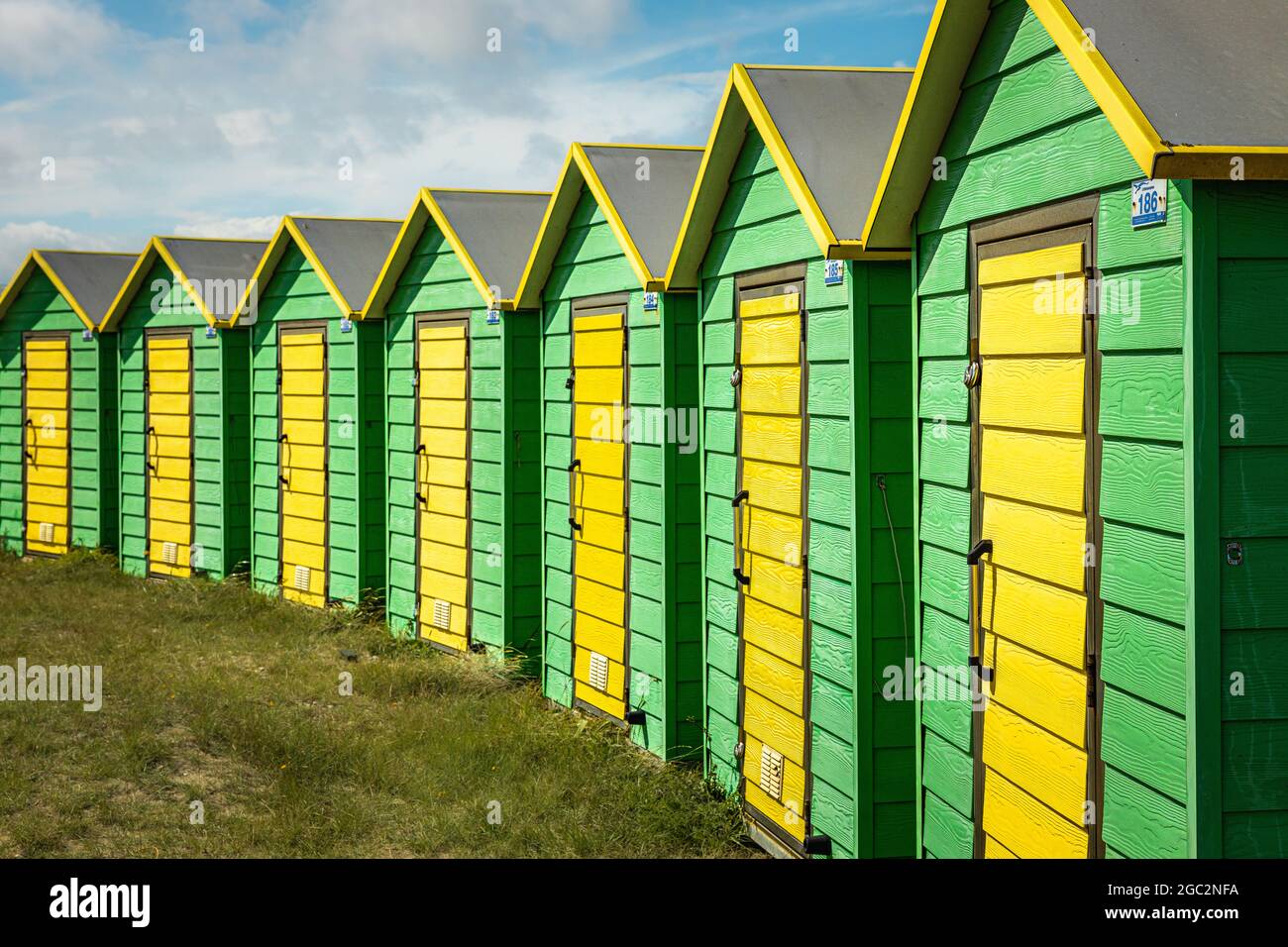 Beach Huts, Littlehampton Stock Photo Alamy
