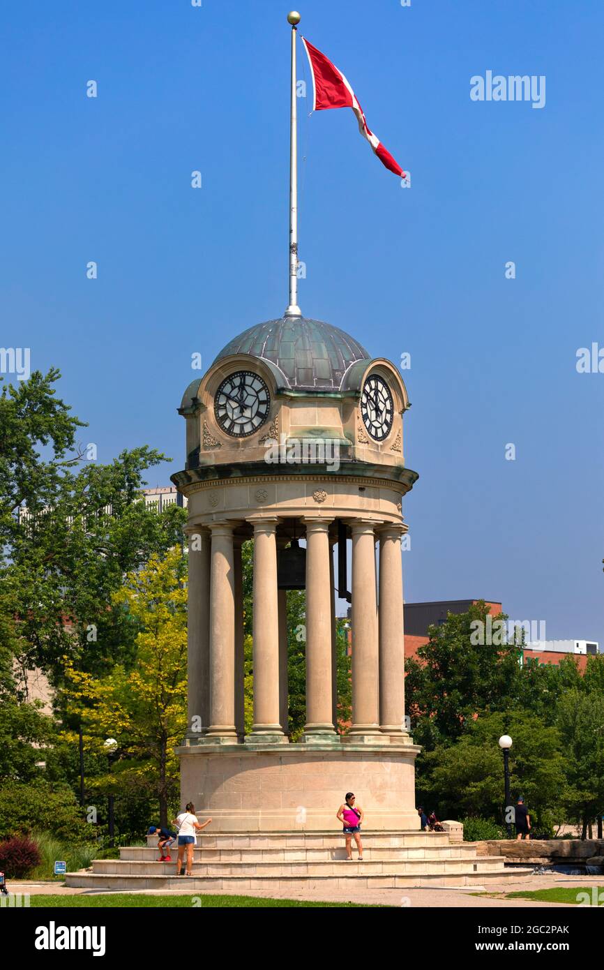 Clock Tower Victoria Park Kitchener ON Canada Stock Photo Alamy
