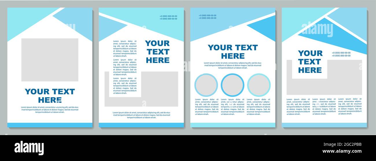Geometric turquoise brochure template Stock Vector Image & Art - Alamy