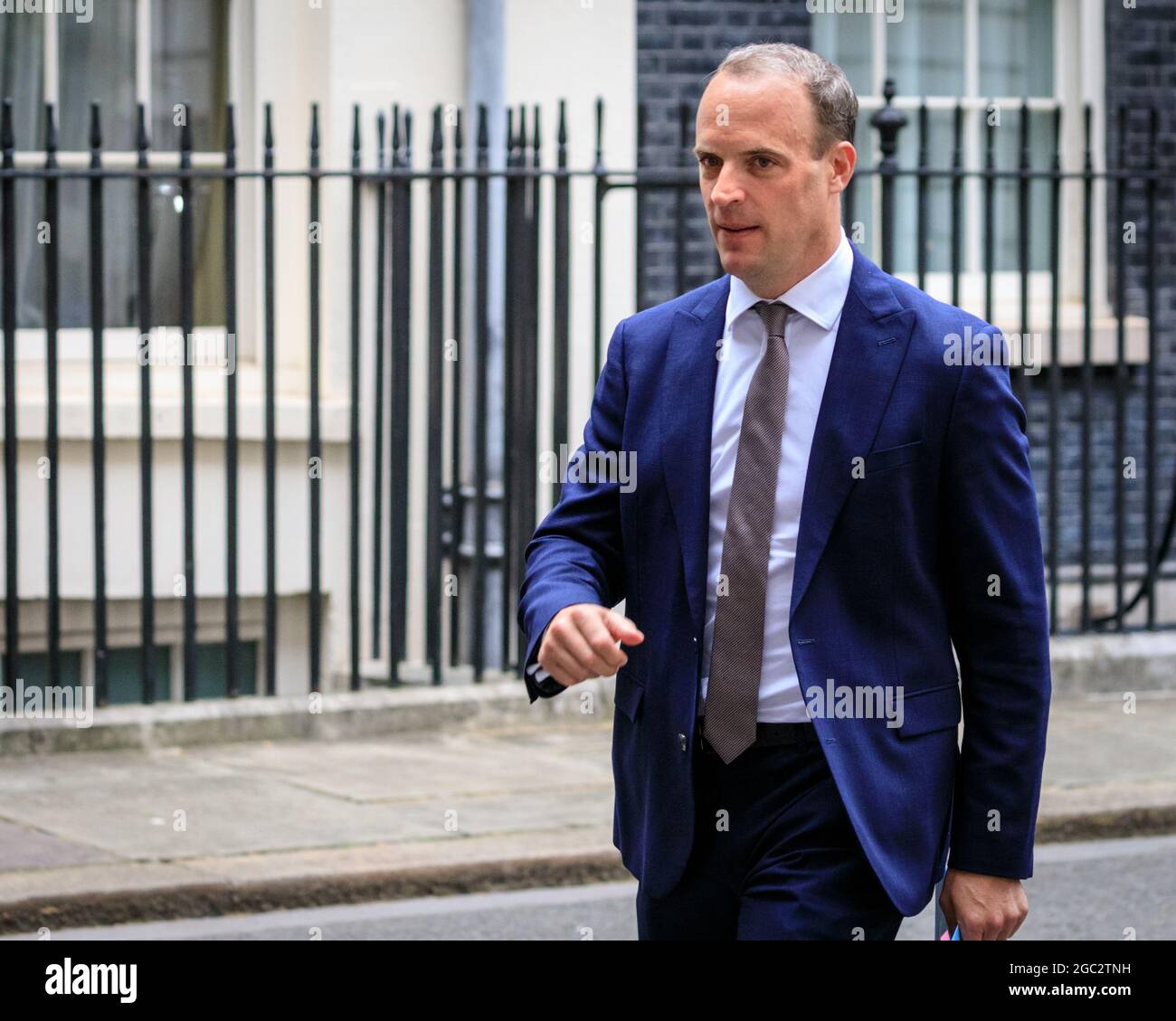 Dominic Raab, MP, Secretary of State for Foreign and Commonwealth Affairs, Conservative Party politician, Downing Street, London, UK Stock Photo