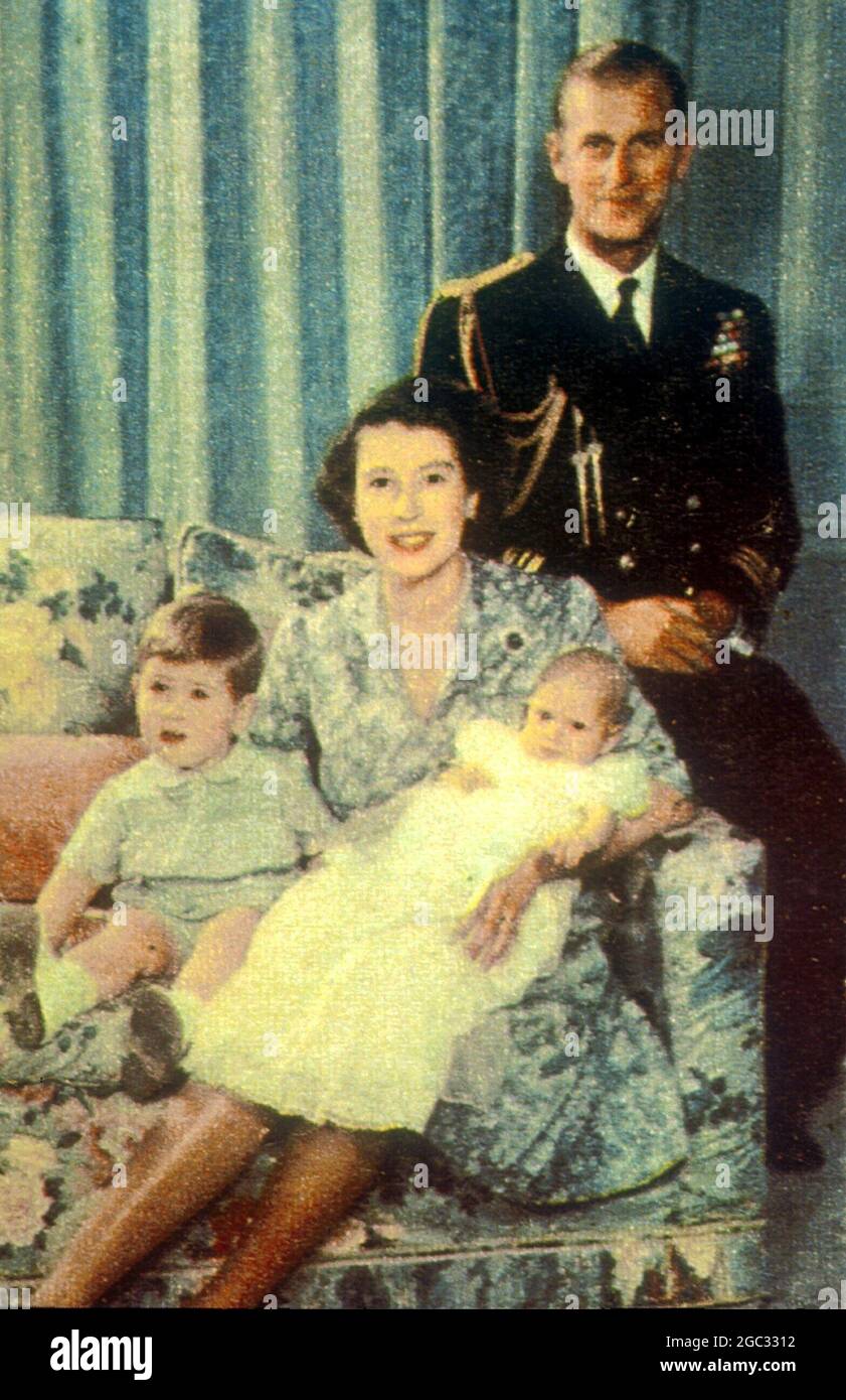 Prince charles princess anne 1950 hi-res stock photography and images ...