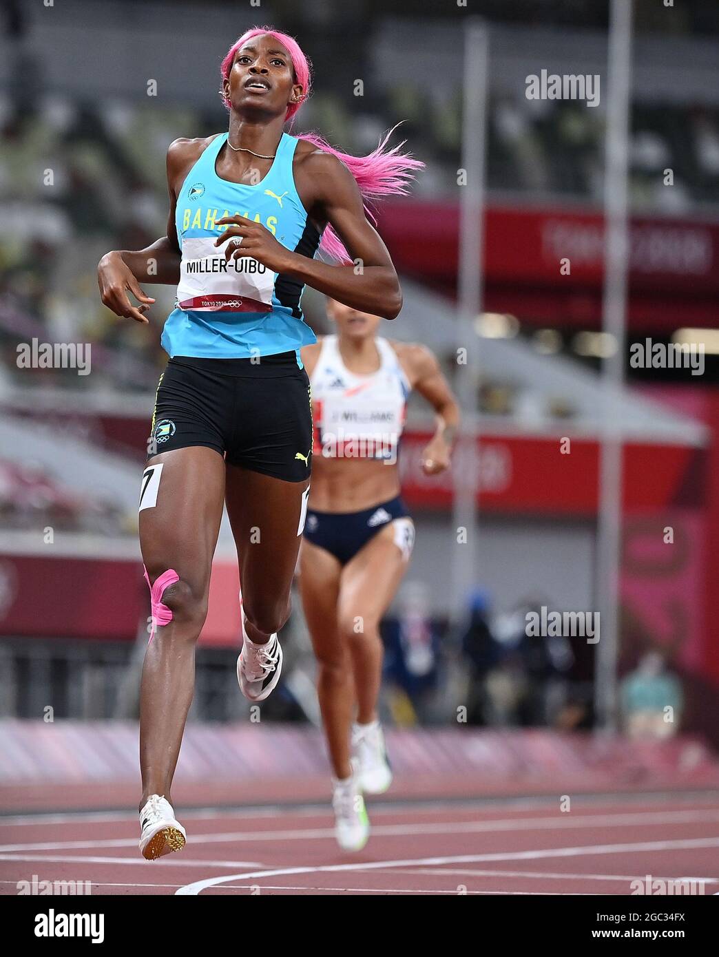 Tokyo, Japan. 6th Aug, 2021. Shaunae Miller-Uibo of Bahamas competes ...