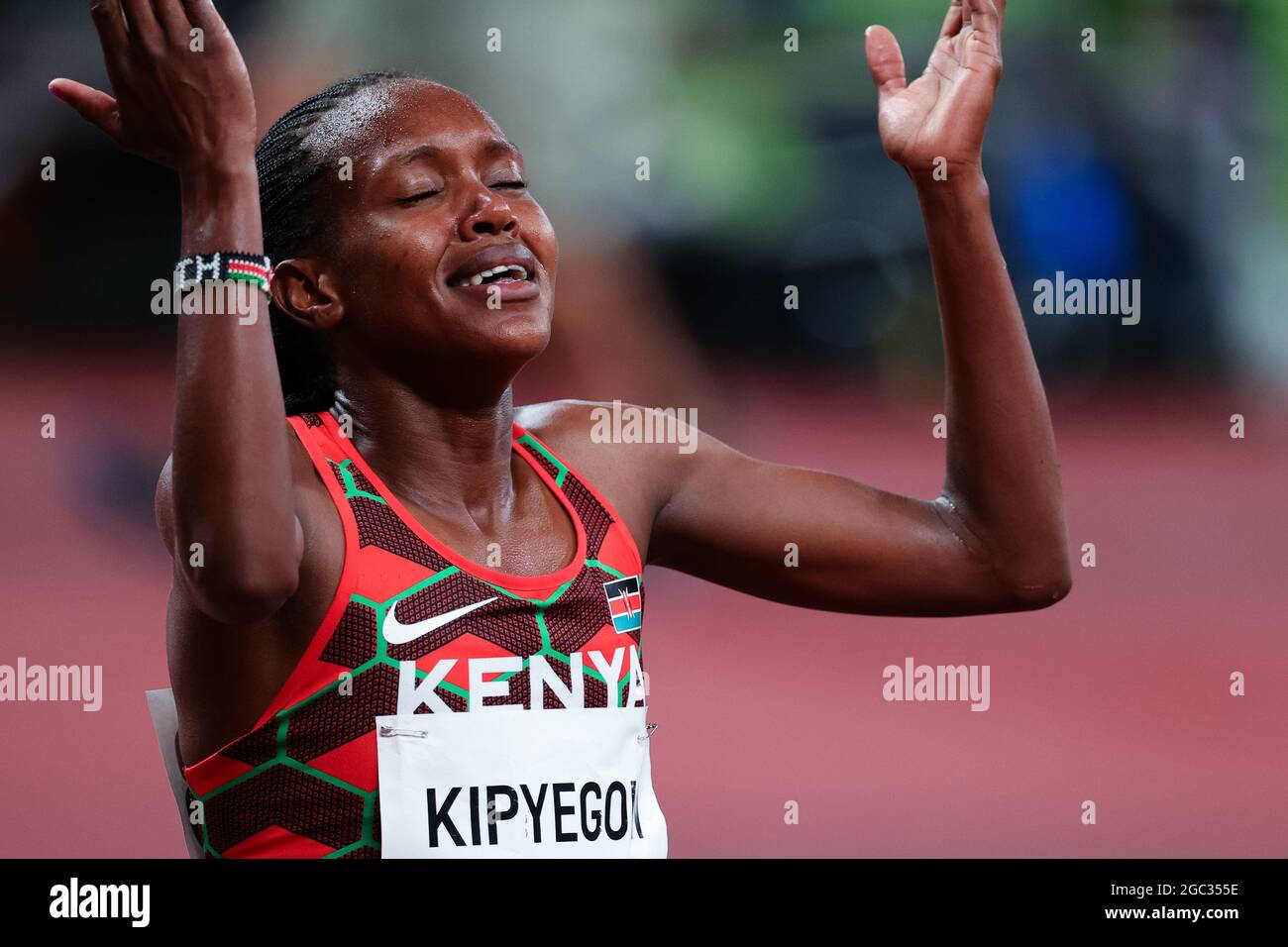 Tokyo, Japan. 6th Aug, 2021. Faith Kipyegon of Team Kenya