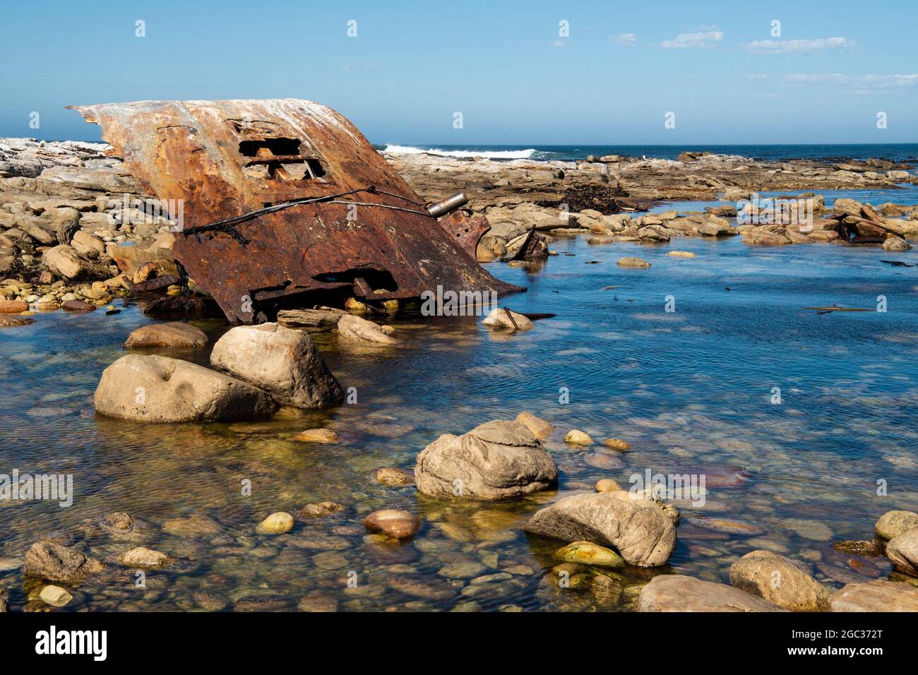 Shipwreck, Cape of Good Hope Nature Reserve, Cape Peninsula, South Africa Stock Photo