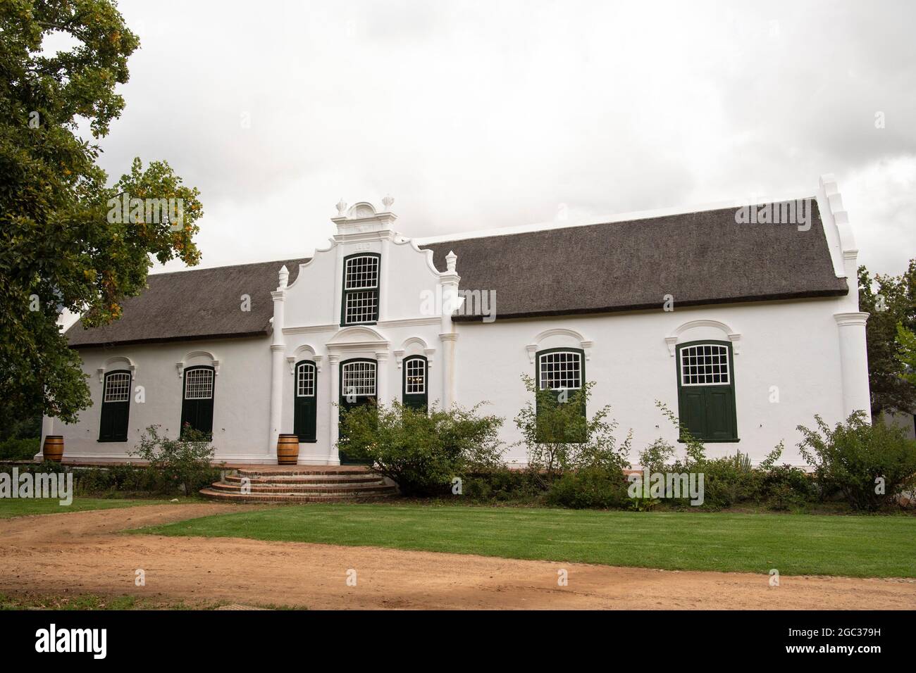 Cape Dutch manor house, Boschendal Estate, Franschhoek, South Africa Stock Photo Alamy
