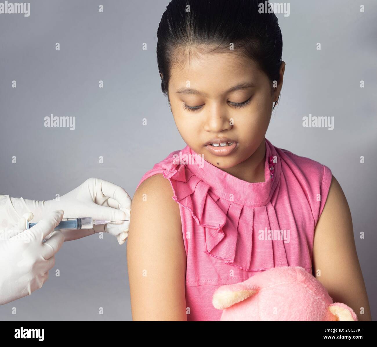 Child Receiving Injection Child arm receiving an injection hi-res stock photography and images ...