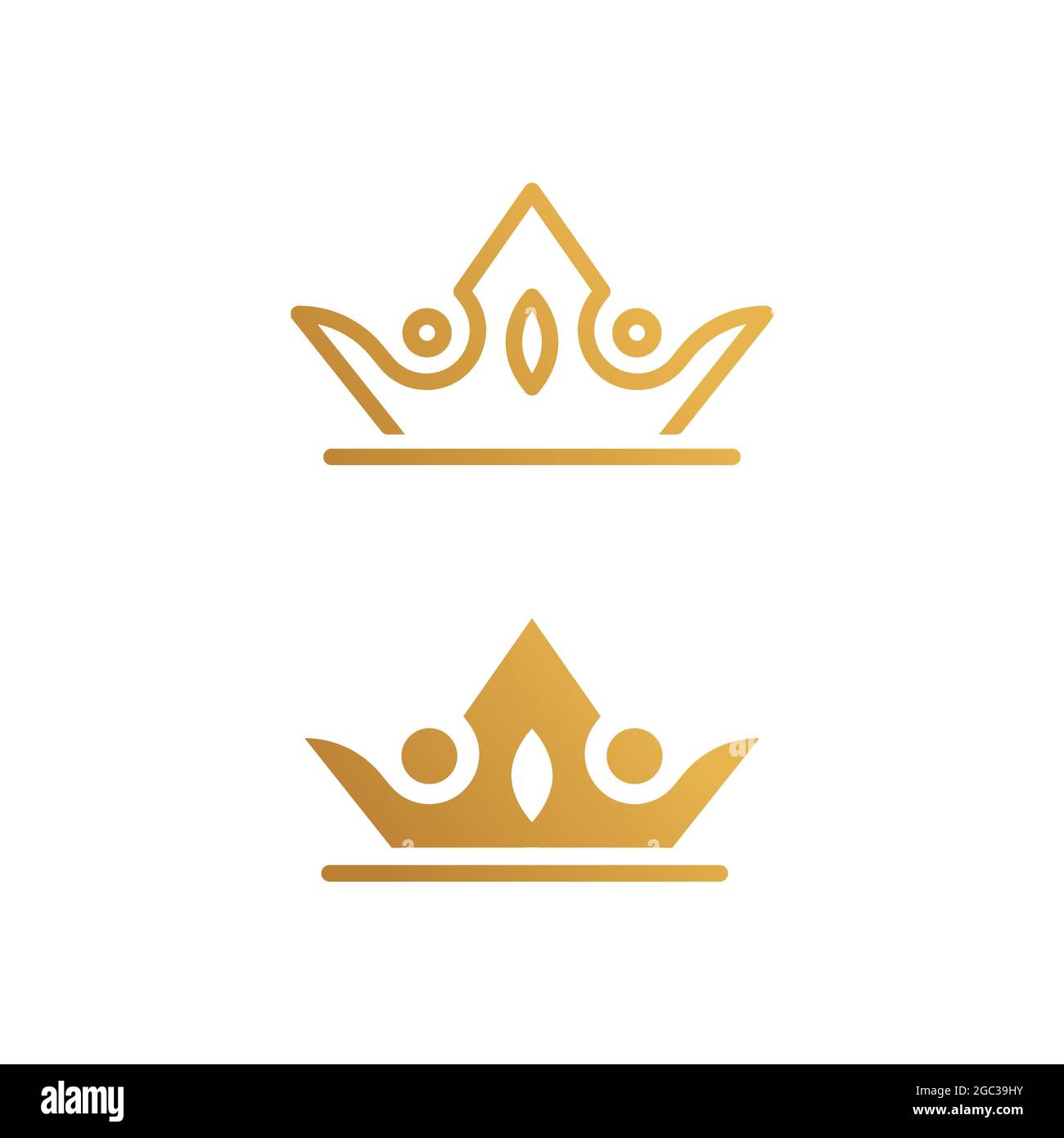 Crown Logo Template vector icon illustration design Stock Vector Image ...
