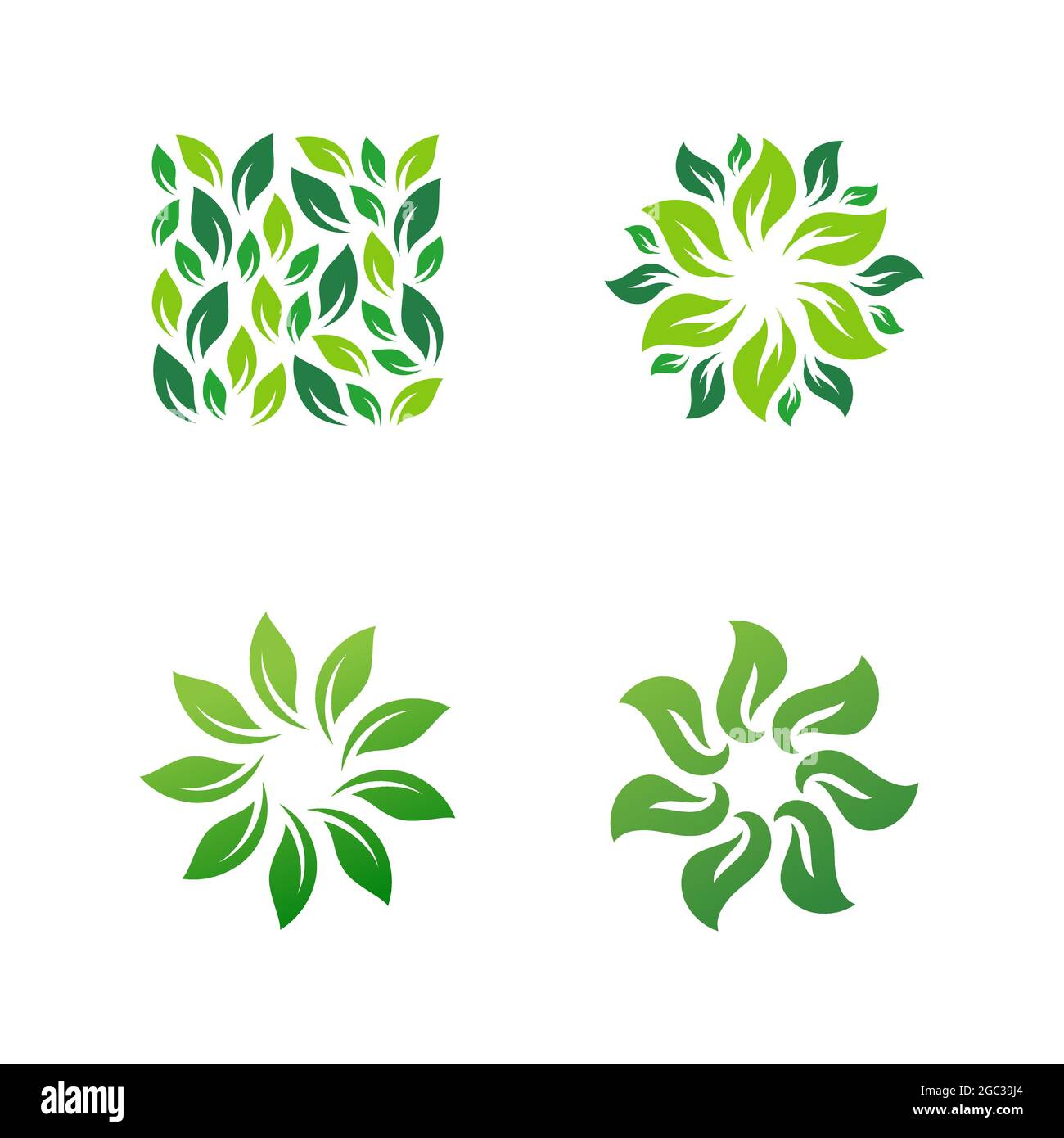 Green Tree leaf ecology nature element vector design Stock Vector Image ...