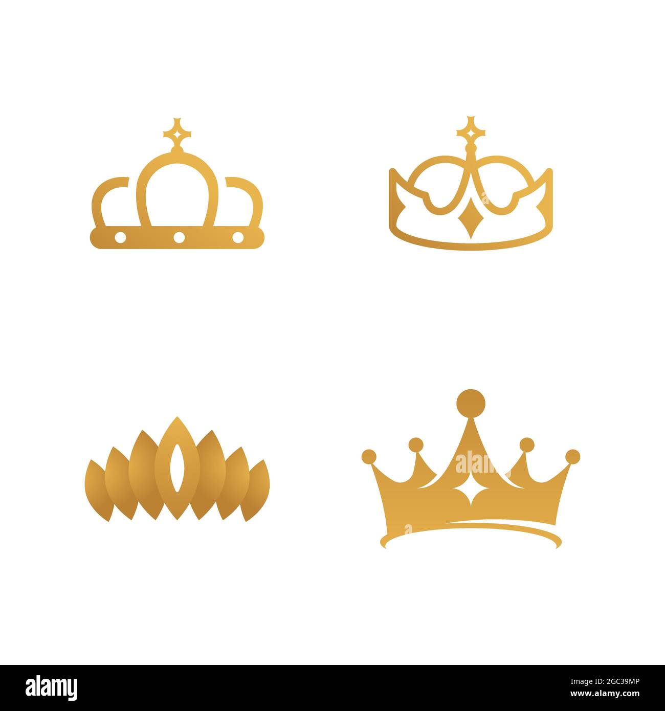 Crown Logo Template vector icon illustration design Stock Vector Image ...