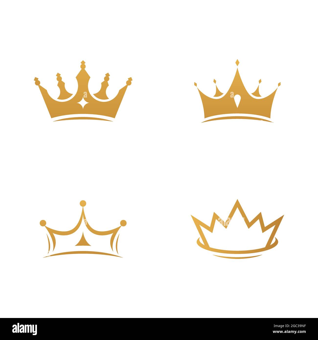 Crown Logo Template vector icon illustration design Stock Vector Image ...