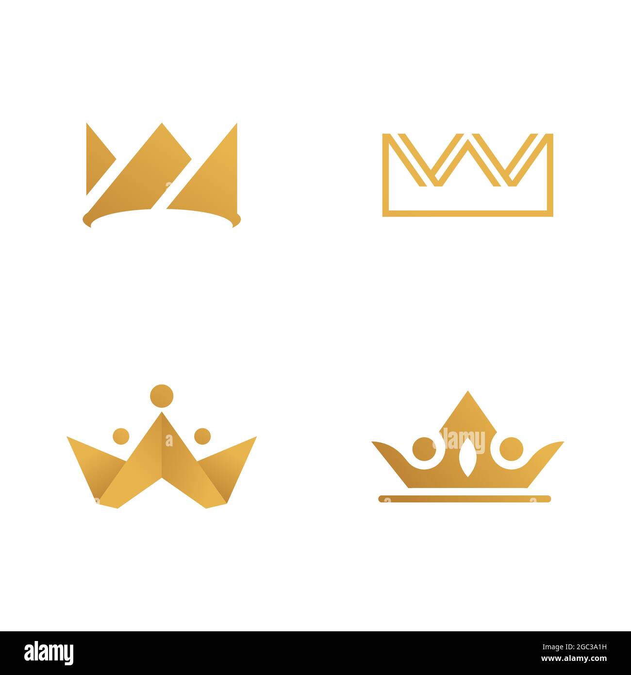 Crown Logo Template vector icon illustration design Stock Vector Image ...