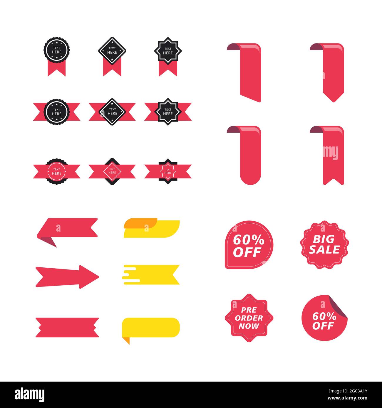 Banner Sale vector icon illustration design template Stock Vector Image ...