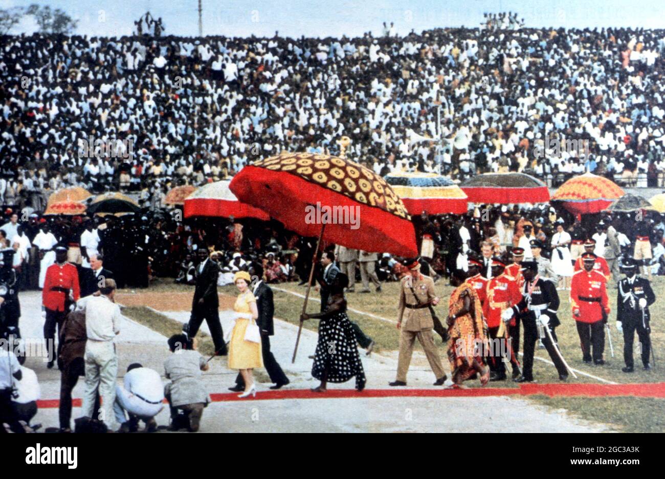 Nov. 11, 1961 - Fincher Royal Tour Of Ghana. The Queen at the High Life  Ball at