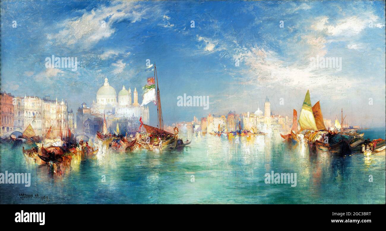 Venice by Thomas Moran (1837-1926), oil on canvas, 1898 Stock Photo